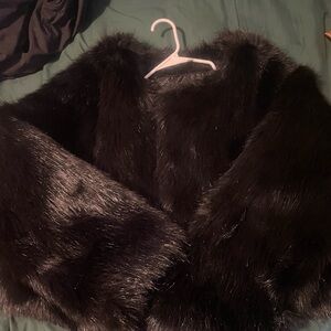 Black Faux Fur Jacket